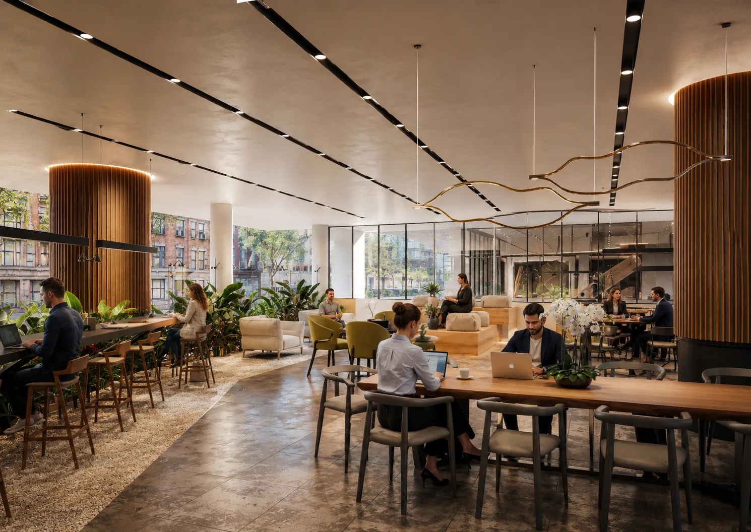 Área de coworking de Alure Del Valle